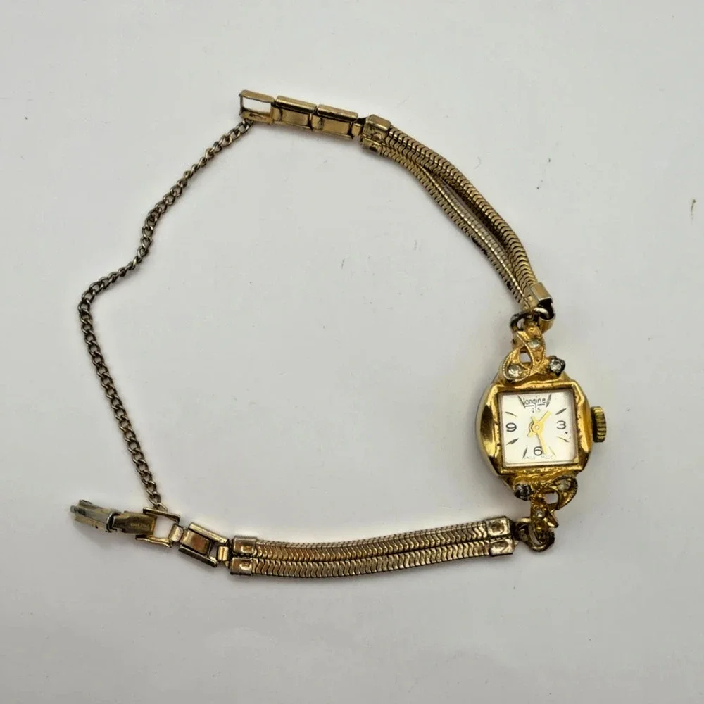 Vintage Longine 215 Ladies Swiss Manual Wind Bracelet Watch Parts